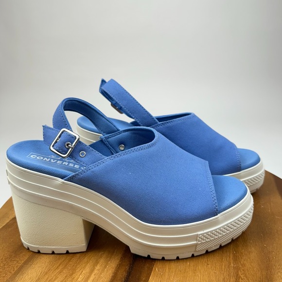 Vans Shoes - New Womens Vans Chuck 70 De Luxe Heel Slingback Blue Sandal Shoes Size 11 M NWOB